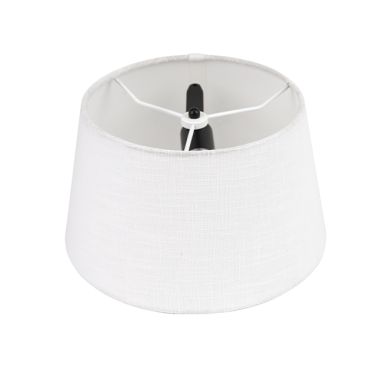 Aplique MARIZA 1xE14 preto com abatjour bege