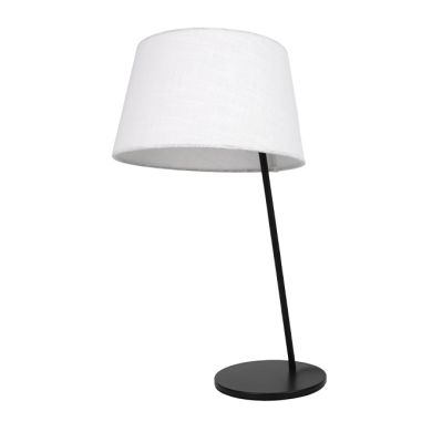 Candeeiro de mesa MARIZA 1xE14 preto com abat-jour bege