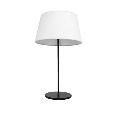 Candeeiro de mesa MARIZA 1xE14 preto com abat-jour bege