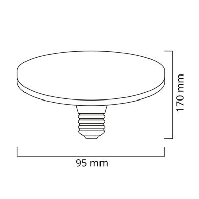 Lâmpada E27 (grosso) SURF EASY LED 24W 4000K 2500lm 120° Branca