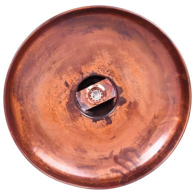 Pendant Light COPPER 1xE27 H.Reg.xD.48,5cm in copper with smooth rustic finish
