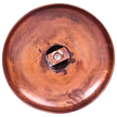 Suspensão COPPER 1xE27 Alt.Reg.xD.48,5cm em cobre com acabamento liso rústico