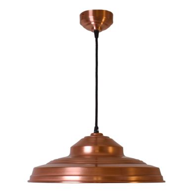 Suspensão COPPER 1xE27 Alt.Reg.xD.38cm em cobre com acabamento  liso fosco