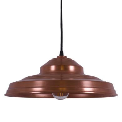 Pendant Light COPPER 1xE27 H.Reg.xD.38cm in copper with smooth dull finish