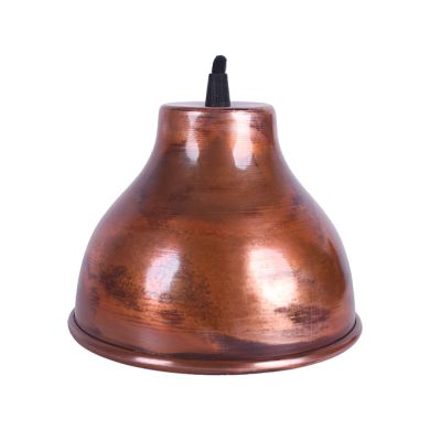 Colgante COPPER 1xE27 Al.Reg.xD.17,5cm en cobre con acabado liso rústico