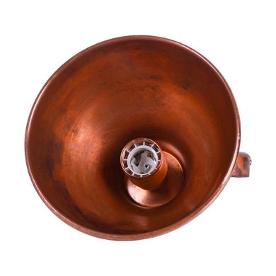 Colgante COPPER 1xE27 Al.Reg.xD.17,5cm en cobre con acabado liso rústico