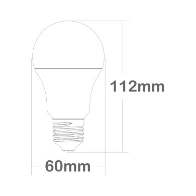 Lâmpada E27 (grosso) GLS (standard) ECOMAX 11W 4000K 1055lm
