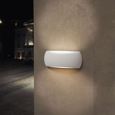 Wall Lamp FRANCY 1xE27 IP66 L.30xW.9xH.13cm white resin