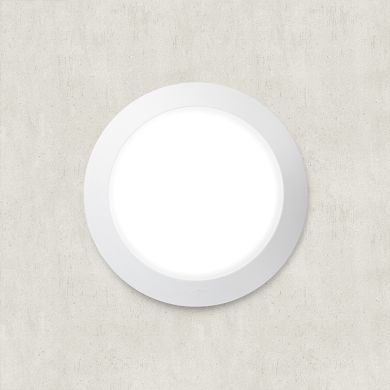 Plafond BERTA 1xGX53 15W/9W botão CCT (2cores) Alt.8xD.27,5cm resina branca