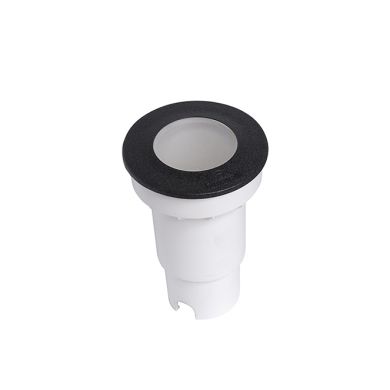 Aplique de encastrar ALDO 1xG9 1,7W 3000K IP67 Alt.12,7xD.5cm resina preta