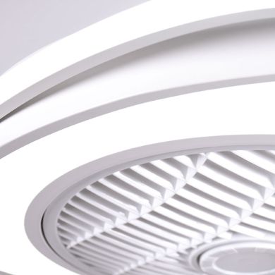 Ceiling fan AC GENEVA white, 5 blades, 70W LED 3000-6500K, H.23xD.53,5cm