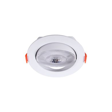 Foco de encastrar INTEGO SPOT redondo 1x5W LED 350lm 3000K 36° xD.9cm Branco