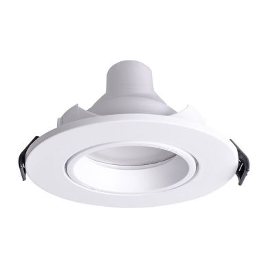 Frame for Downlight INTECA PC round H.2,5xD.9cm Polycarbonate (PC) White