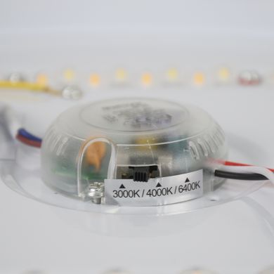 Plafond LED Surf Modern LED 12W CCT 1200lm Alt.5xD.26cm branco
