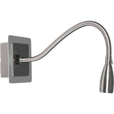 Wall Lamp MARGARIDA 1x3W LED 6000K L.10xW.36cm Satin Nickel