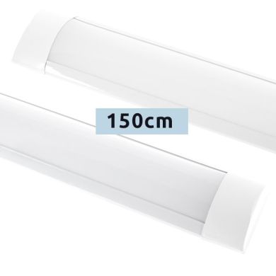 Regleta ECOVISION BATTEN 150cm 1x54W LED 3780lm 6400K C.150xL.7,5xA.2,5cm Blanco