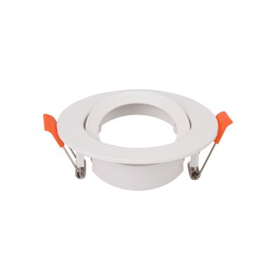 Round recessed ring ONIRO ABS H.3,4xD.9cm in white ABS