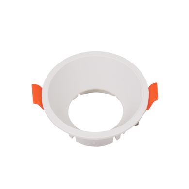 Aro de encastrar ONIRO ABS redondo Alt.3,5xD.8,1cm em ABS branco