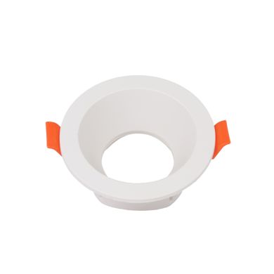 Round recessed ring ONIRO ABS H.4xD.8,3cm in white ABS