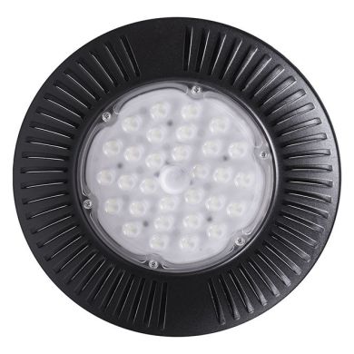 High Bay ECOVISION IP65 1x100W LED 8000lm 6400K 90° H.12xD.30cm Black