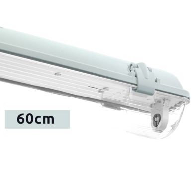 Waterproof Lamp LINESTA IP65 1xG13 T8 LED 60cm W.65,6xW.8,0xH.9,0cm Gray