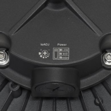 High Bay MEGAVISION 150W/120W/90W LED 150lm/W 6500K 90° IP65 H.11xD.36cm Black