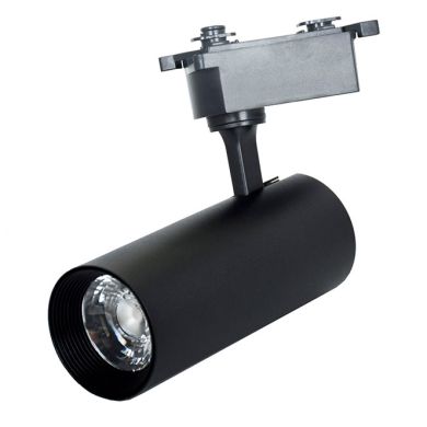 Track Spotlights LINE PRO X2 (2 wires) 35W LED 3300lm 4000K 36° L.9xW.7,7xH.25cm Aluminium Black