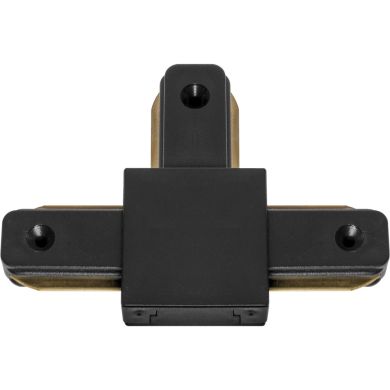 Conector en forma de "T" para carril LINE PRO X2 (2 hilos) en aluminio color negro