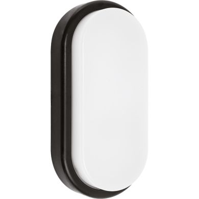 Aplique SURF ECOVISION oval IP65 1x12W LED 960lm 6400K 120°C.10xL.5xA.20cm Policarbonato (PC) Preto