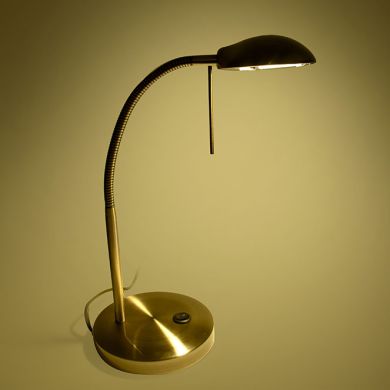 Table Lamp STU 1xG9 H.43xD.28cm Antique brass