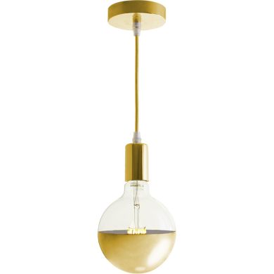 Suspensão SENSATION 1xE27 Alt.Reg.xD.10cm Dourado