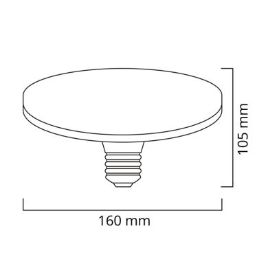 Light Bulb E27 (thick) SURF EASY LED 28W 4000K 2000lm 120°White
