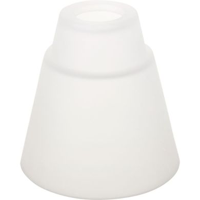 Tulipa OPALINO cónica de vidro branco D.15xAlt.15cm para suspensão, para E27