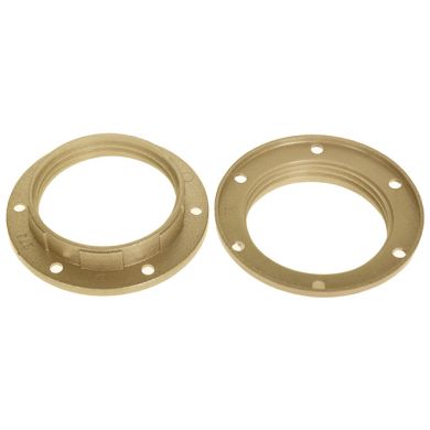 Shiny gold shade ring for E27 threaded lampholder H.12mm D.57mm, in thermoplastic resin