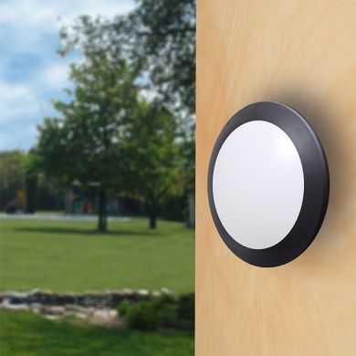 Plafond UMBERTA 2xE27 IP66 H.9,4xD.35cm black resin