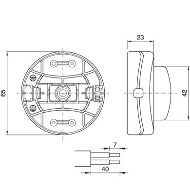 White trough cord single-pole foot switch, in thermoplastic resin