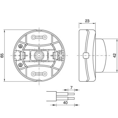 Gold trough cord single-pole foot switch, in thermoplastic resin