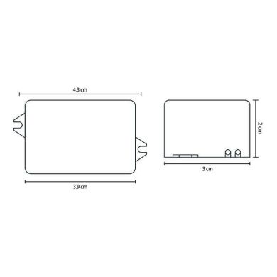 Transformador de corriente constante AC/DC 350mA (Driver) para LED 3W IP66, en plastico