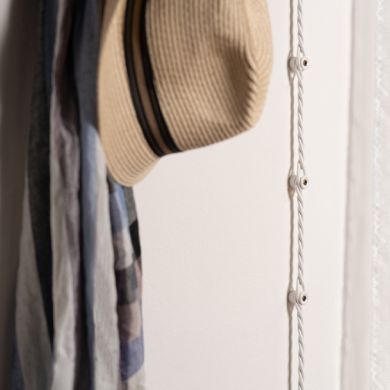 Aislador de porcelana D.18mm en porcelana blanco