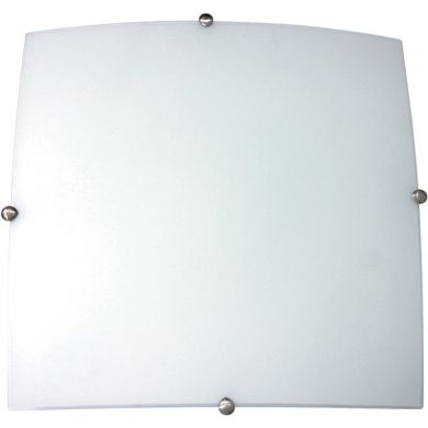 Plafond RECIFE grande 2xE27 C.40xL.40xAlt.5cm Opaco