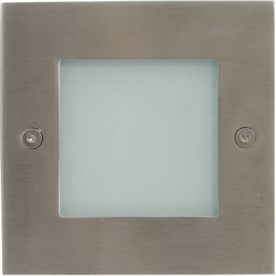 Foco de encastrar NIX quadrado IP44 60x3,7W LED 6000K C.10,5xL.10,5xAlt.0,2cm Inox