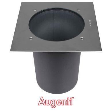 Ground Recessed Lamp PLATHO square IP65 1xE27 L.27,5xW.27,5xH.26,4cm Stainless Steel