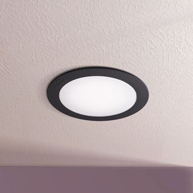 Downlight TERESA 1xGX53 IP66 An.6,9xD.16cm resina negra