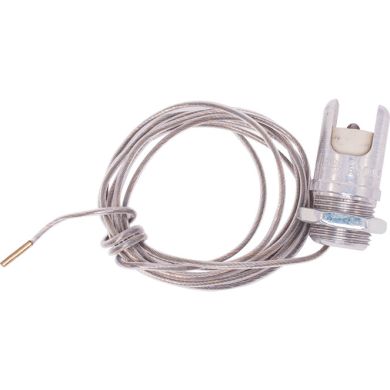 Portalamparas R7s blanco en metal con 100 cm de cable teflon