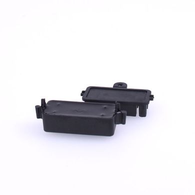 IP68 junction device w/ cord anchorage, 2 ways, for rubber cables D.external=4,8..6mm, black Nylon