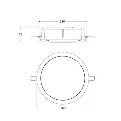 Foco de encastrar TERESA 1xGX53 15W/9W CCT IP55 L.7,5xD.26cm resina branca