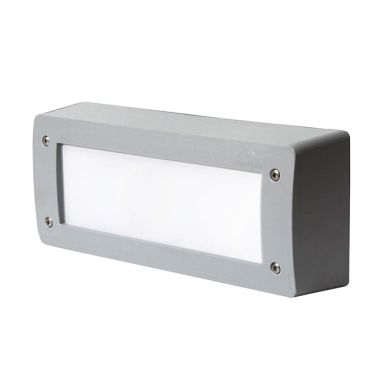 Wall Lamp LETI 2xGX53 6W CCT (3colors) switch IP66 L.30xW.6,5xH.12cm grey resin