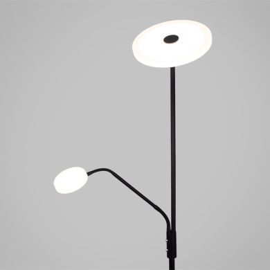 Floor Lamp BAYANI with reading arm 28W+6W LED 3000-6500K H.179xD.25cm black