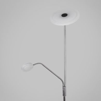 Floor Lamp BAYANI with reading arm 28W+6W LED 3000-6500K H.179xD.25cm nickel