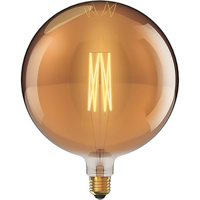 Bombilla E40 Globo CLASSIC DECOLED Regulable D380 8W 1800K 630lm Ambar-A